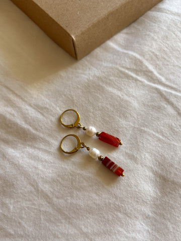 Pomegranate earrings