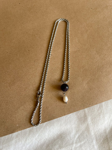Plum necklace